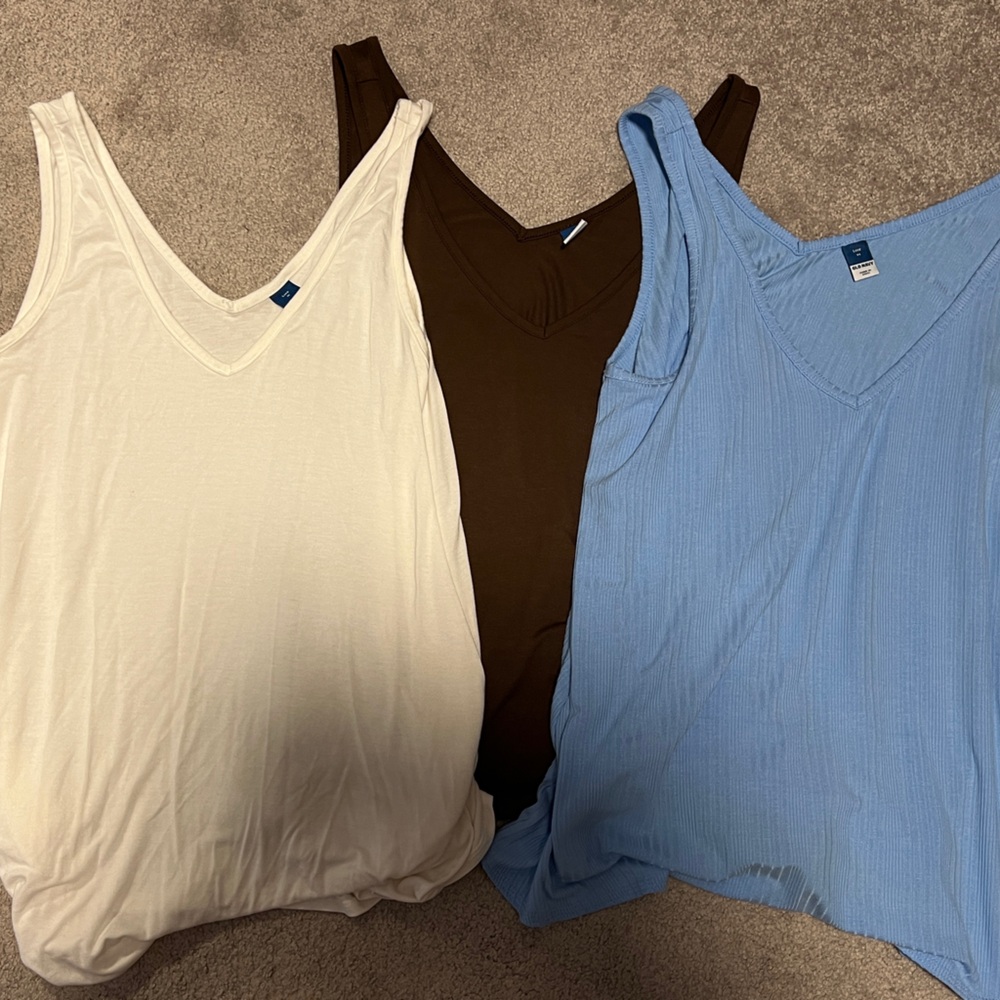Old Navy Luxe Tanks (3)